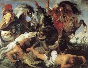Peter Paul Rubens Hunt on hippopotamus and crocodile Germany oil painting artist